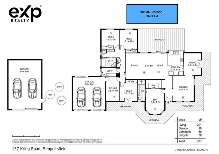 Floorplan of Homely rural property listing, 137 Krieg Road, Seppeltsfield SA 5355
