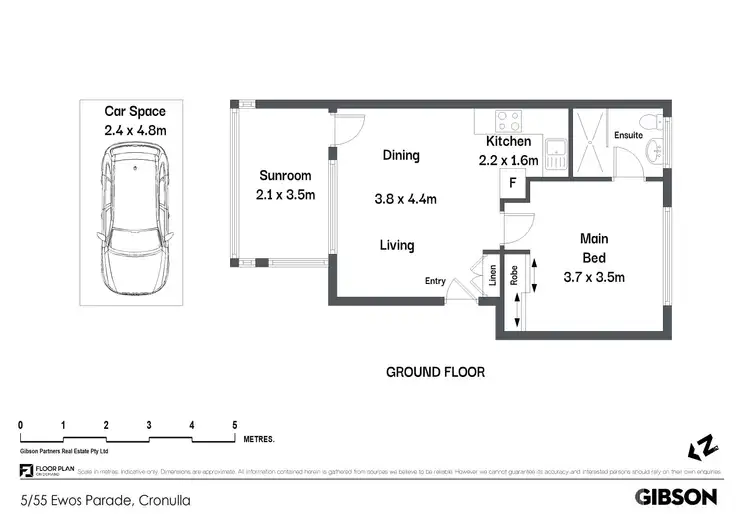 Floorplan of Homely unit listing, 5/55-57 Ewos Parade, Cronulla NSW 2230