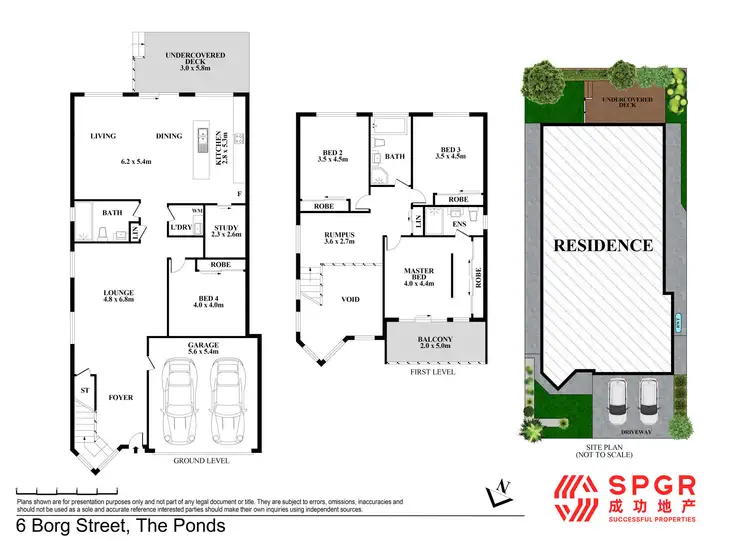 Floorplan of Homely house listing, 6 Borg Street, The Ponds NSW 2769