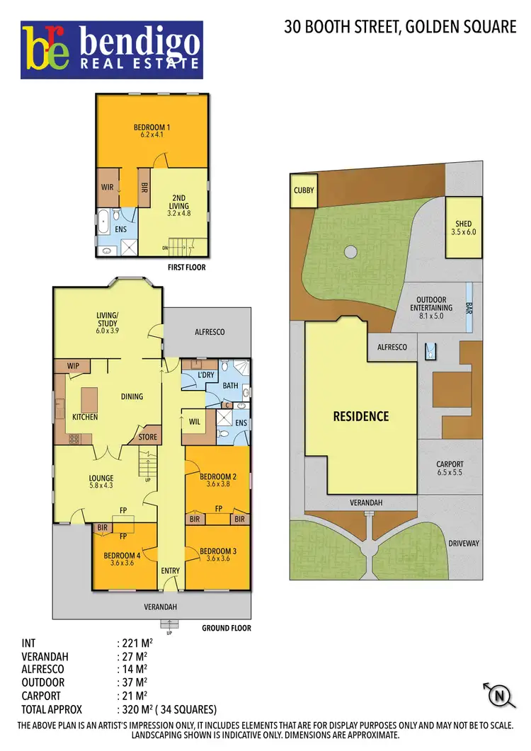 Floorplan of Homely house listing, 30 Booth Street, Golden Square VIC 3555
