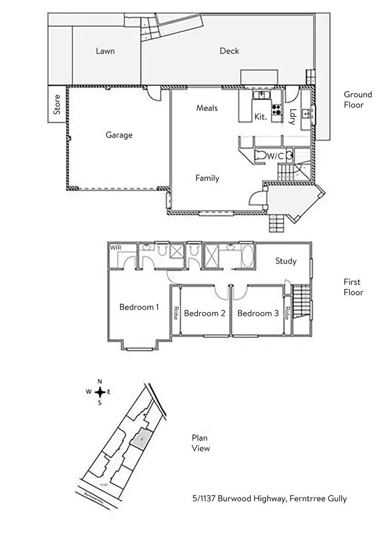 Floorplan of Homely townhouse listing, 5/1137 Burwood Highway, Ferntree Gully VIC 3156