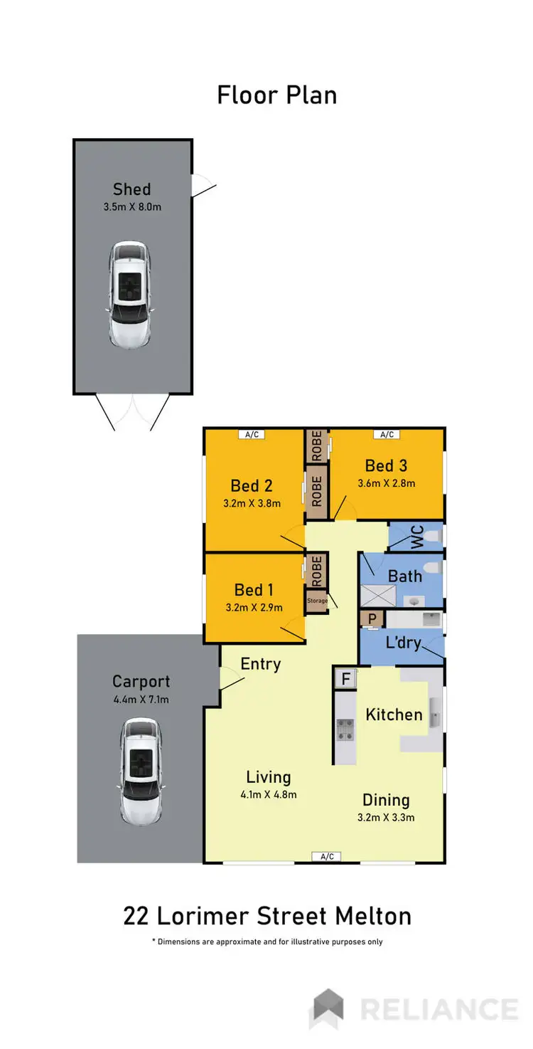 Floorplan of Homely house listing, 22 Lorimer Street, Melton VIC 3337