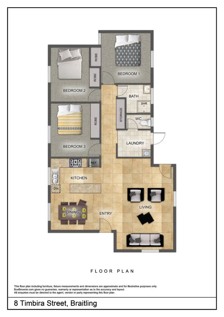 Floorplan of Homely house listing, 8 Timbira Street, Braitling NT 870