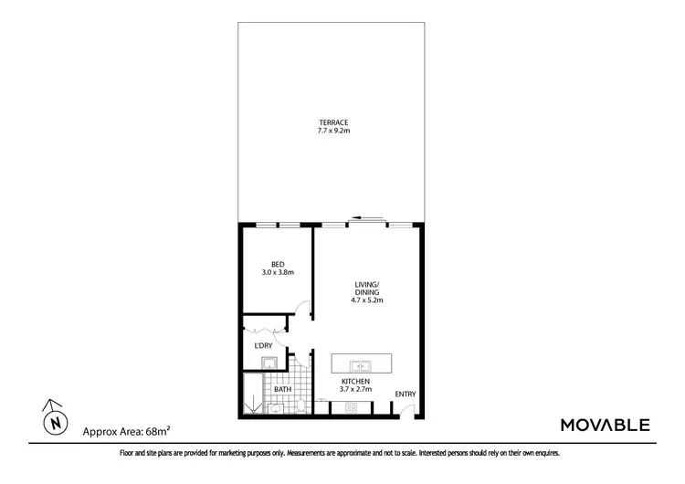 Floorplan of Homely apartment listing, 308/24 Bolton Street, Newcastle NSW 2300