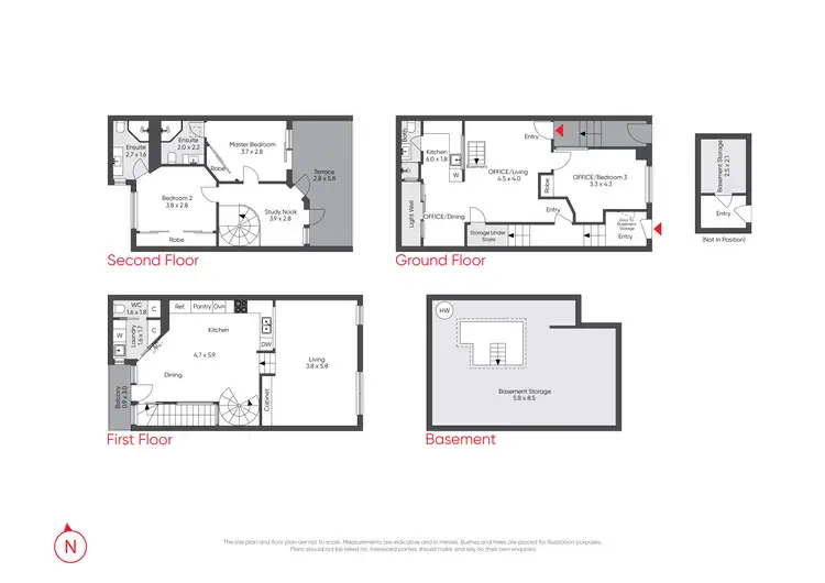 Floorplan of Homely townhouse listing, 114 Stephen Street, Yarraville VIC 3013