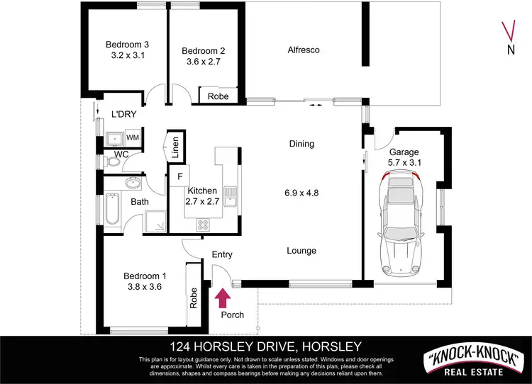 Floorplan of Homely house listing, 124 Horsley Drive, Horsley NSW 2530