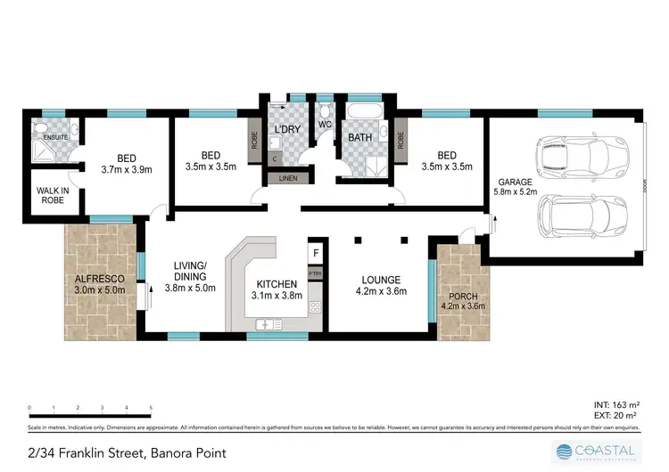 Floorplan of Homely semi-detached listing, 2/34 Franklin Street, Banora Point NSW 2486