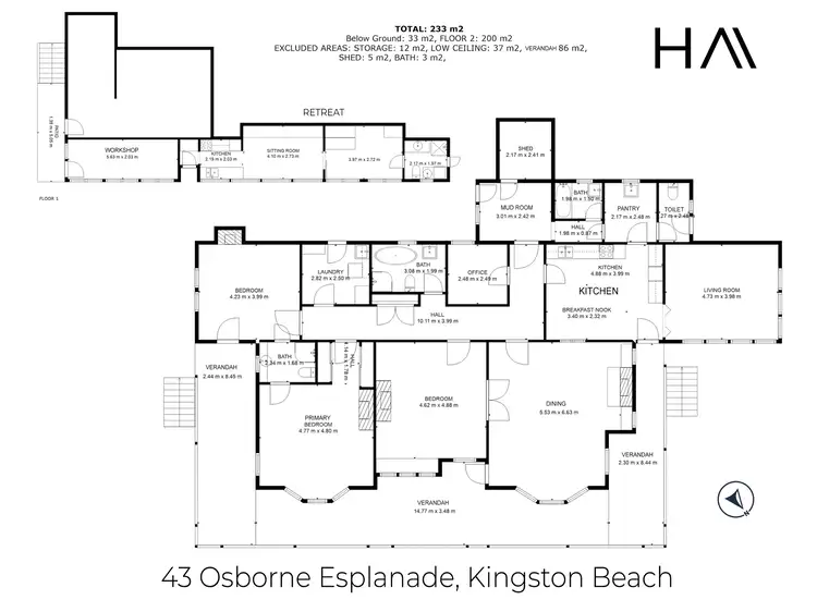 Floorplan of Homely house listing, 43 Osborne Esplanade, Kingston Beach TAS 7050