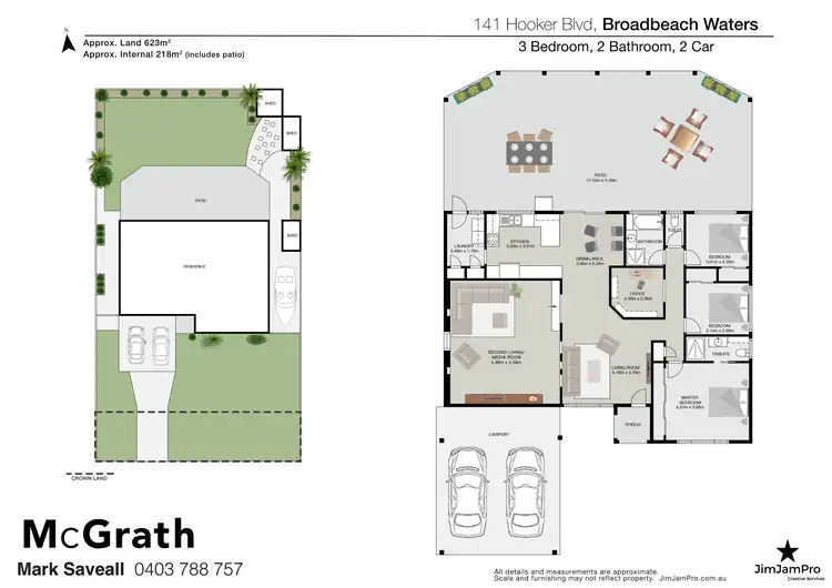 Floorplan of Homely house listing, 141 Hooker Boulevard, Broadbeach Waters QLD 4218