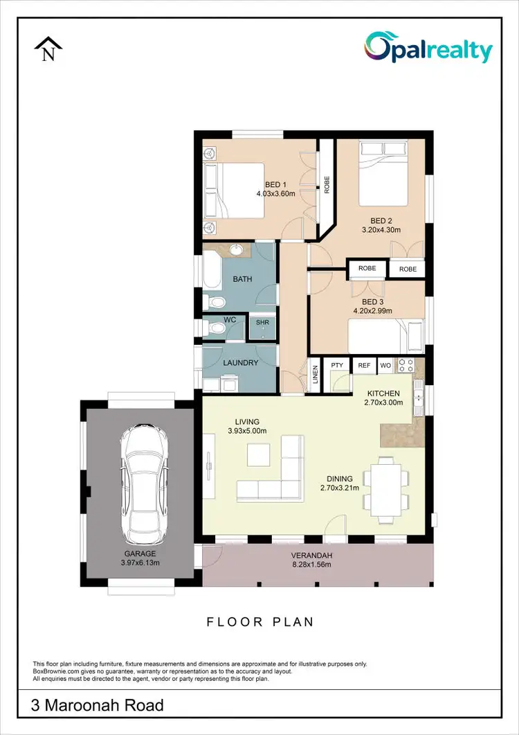 Floorplan of Homely house listing, 3 Maroonah Road, Golden Bay WA 6174