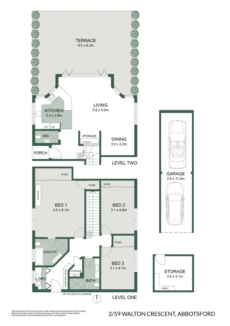 Floorplan of Homely unit listing, 2/59 Walton Crescent, Abbotsford NSW 2046