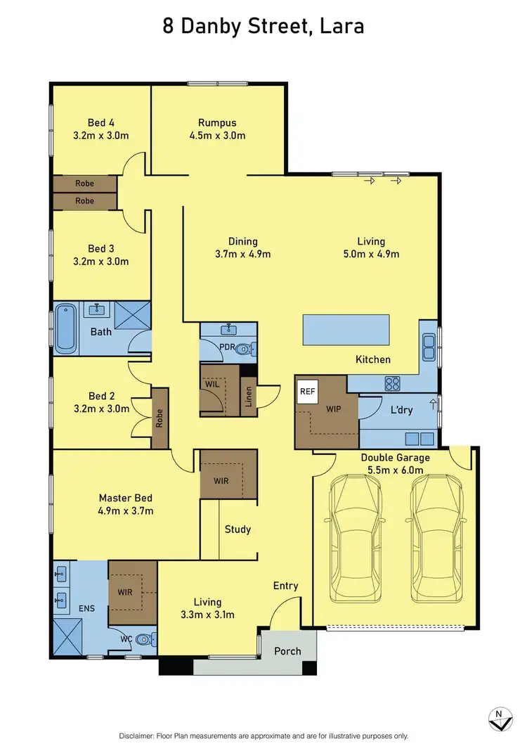 Floorplan of Homely house listing, 8 Danby Street, Lara VIC 3212
