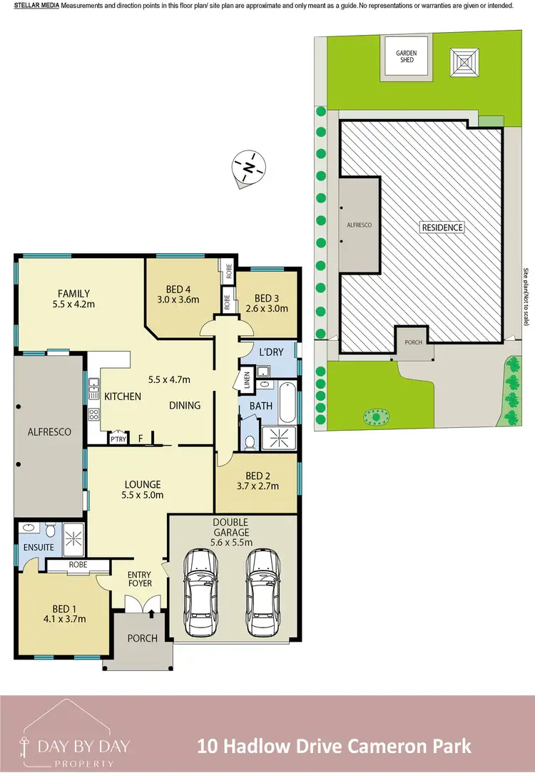 Floorplan of Homely house listing, 10 Hadlow Drive, Cameron Park NSW 2285
