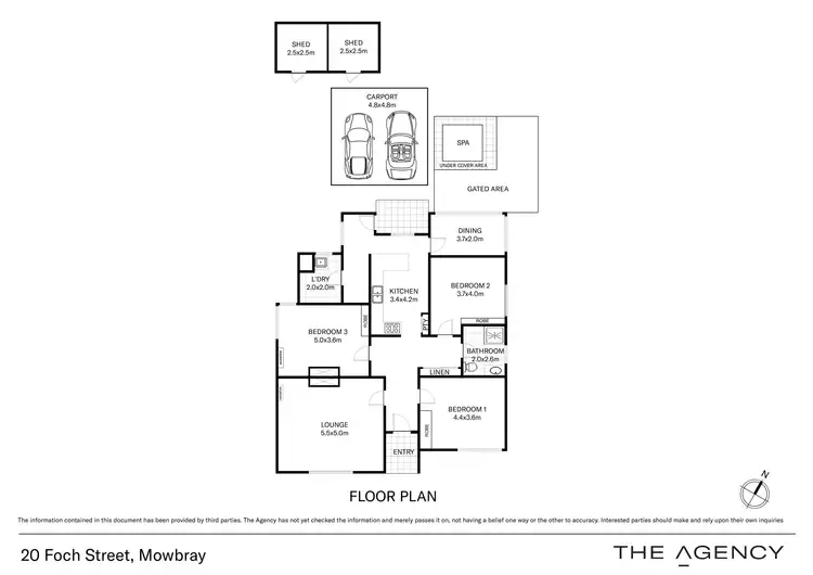 Floorplan of Homely house listing, 20 Foch Street, Mowbray TAS 7248