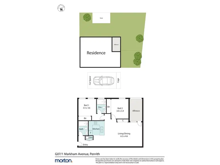 Floorplan of Homely apartment listing, G07/1 Markham Avenue, Penrith NSW 2750