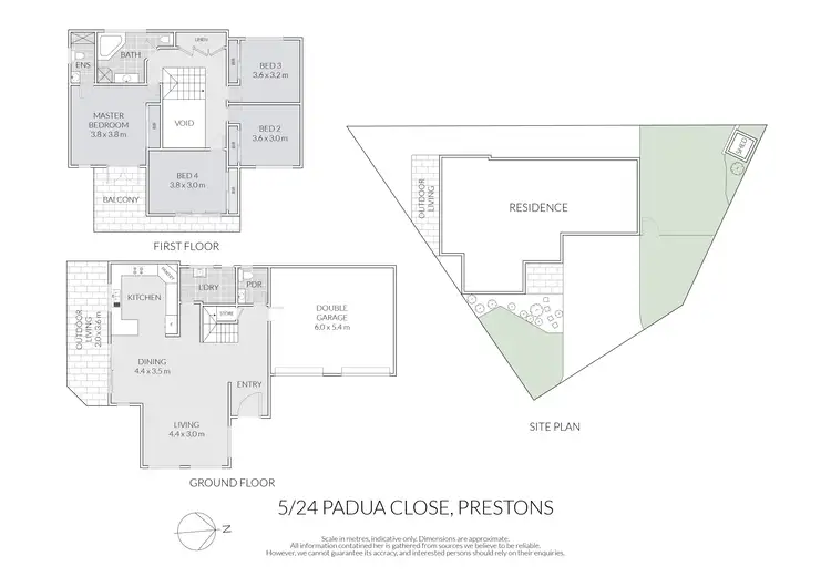 Floorplan of Homely townhouse listing, 5/24 Padua Close, Prestons NSW 2170