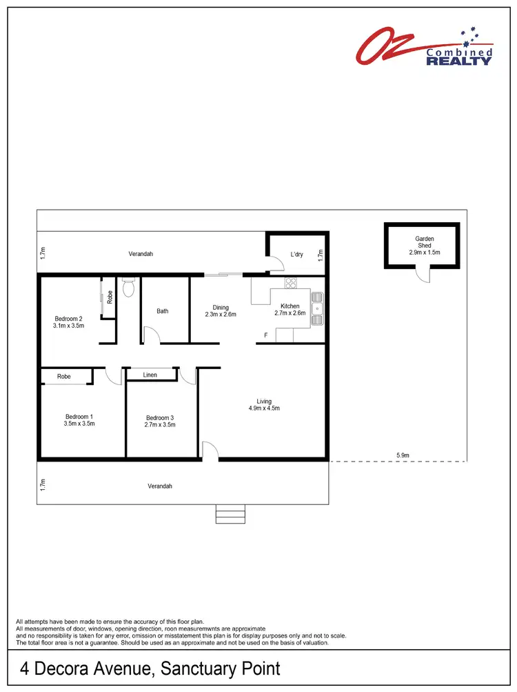 Floorplan of Homely house listing, 4 Decora Avenue, Sanctuary Point NSW 2540