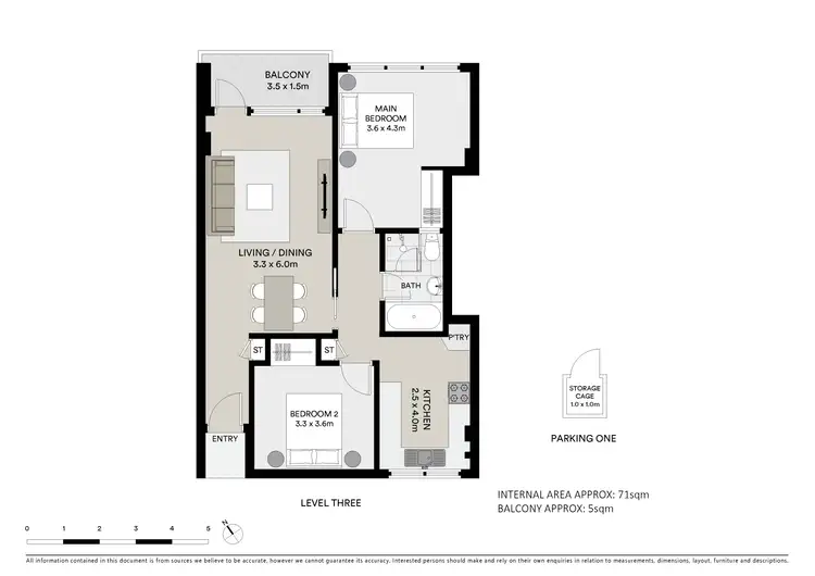Floorplan of Homely apartment listing, 33/11 Yarranabbe Road, Darling Point NSW 2027