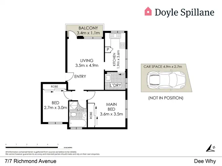 Floorplan of Homely apartment listing, 7/7 Richmond Avenue, Dee Why NSW 2099