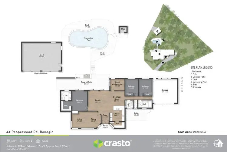 Floorplan of Homely house listing, 44 Pepperwood Road, Bonogin QLD 4213