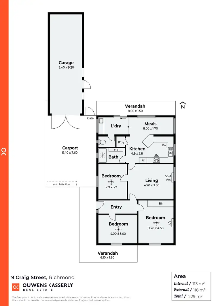 Floorplan of Homely house listing, 9 Craig Street, Richmond SA 5033