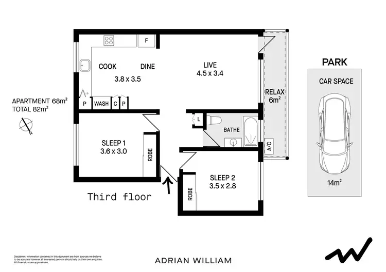 Floorplan of Homely apartment listing, 9/8-10 Schwebel Street, Marrickville NSW 2204