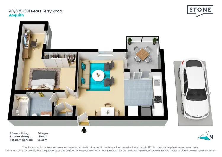 Floorplan of Homely apartment listing, 40/325-331 Peats Ferry Road, Asquith NSW 2077