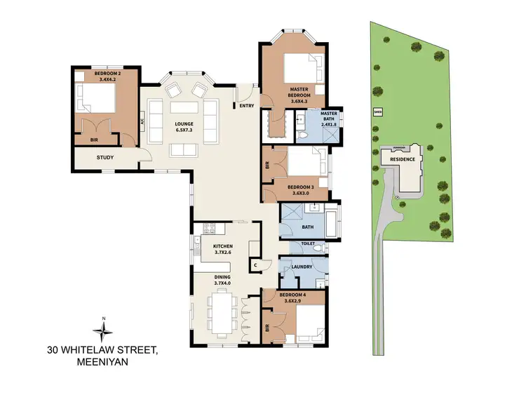 Floorplan of Homely house listing, 30 Whitelaw Street, Meeniyan VIC 3956