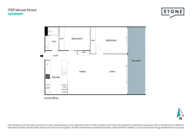 Floorplan of Homely apartment listing, 179/1 Mouat Street, Lyneham ACT 2602