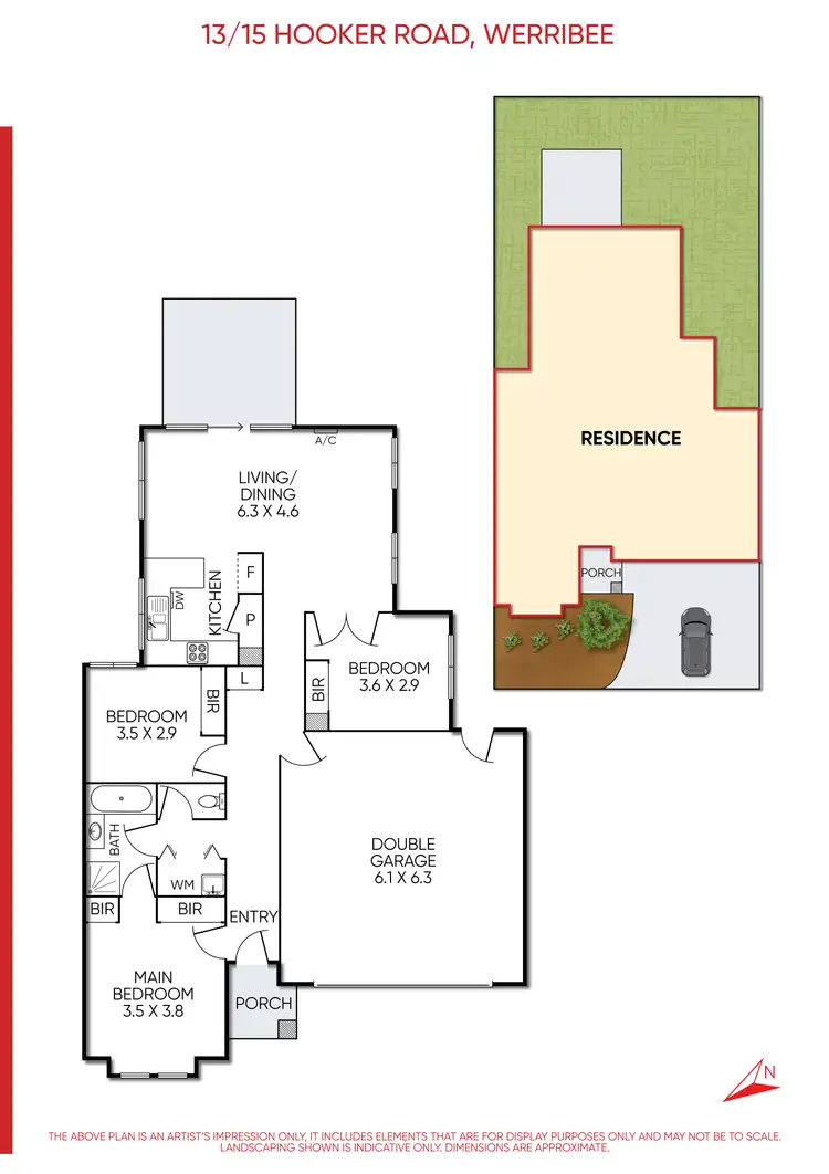 Floorplan of Homely unit listing, 13/15 Hooker Road, Werribee VIC 3030
