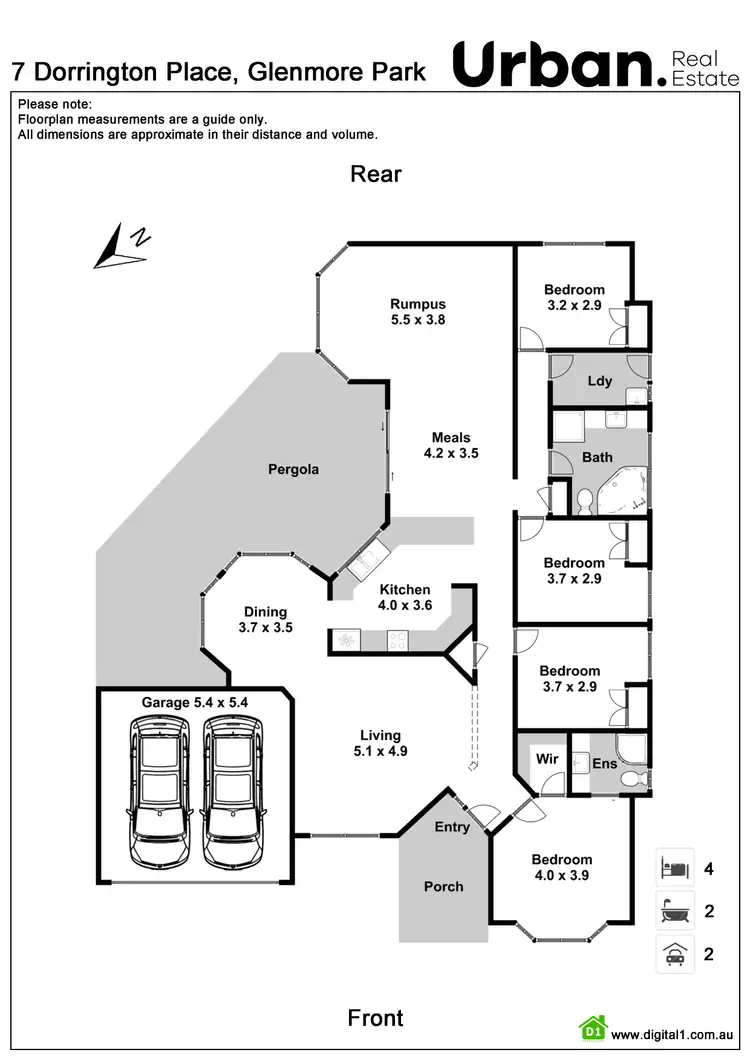 Floorplan of Homely house listing, 7 Dorrington Place, Glenmore Park NSW 2745