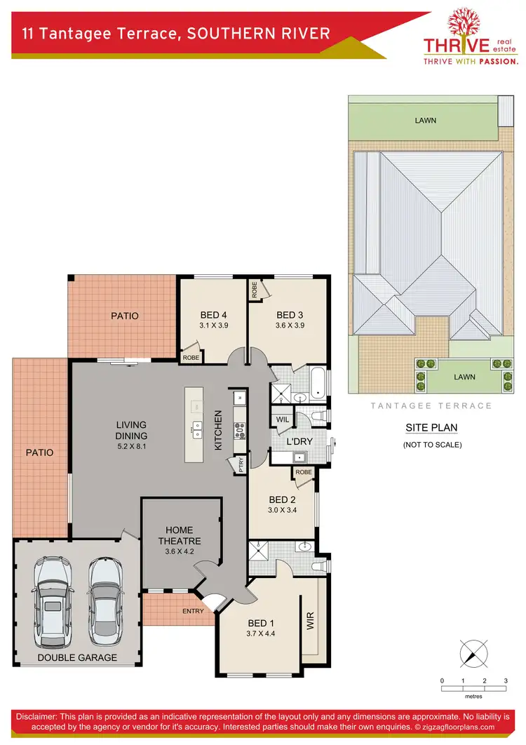 Floorplan of Homely house listing, 11 Tantagee Terrace, Southern River WA 6110
