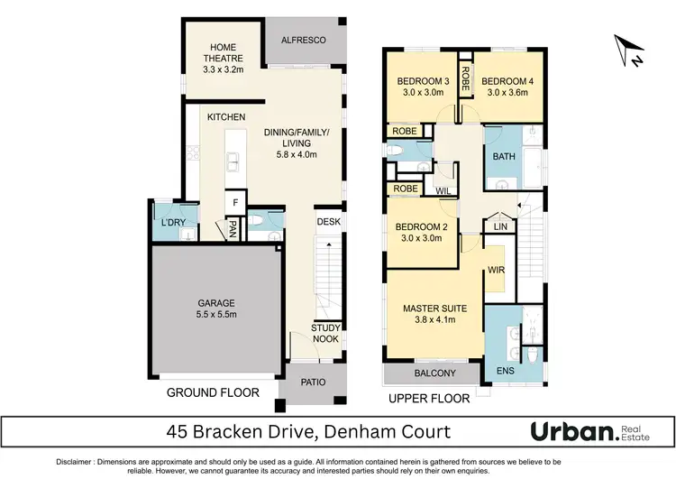 Floorplan of Homely house listing, 45 Bracken Drive, Denham Court NSW 2565