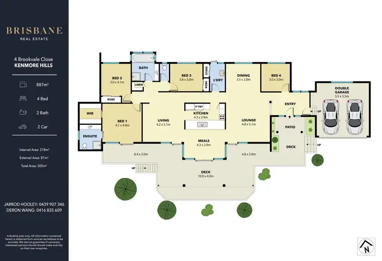 Floorplan of Homely house listing, 4 Brookvale Close, Kenmore Hills QLD 4069