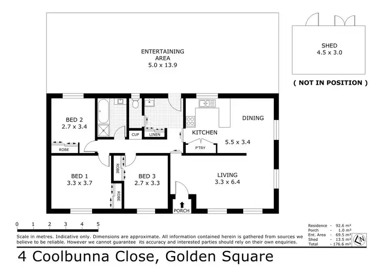 Floorplan of Homely house listing, 4 Coolbunna Close, Golden Square VIC 3555