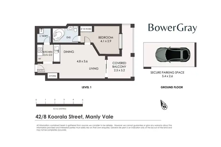 Floorplan of Homely apartment listing, 42/8 Koorala Street, Manly Vale NSW 2093