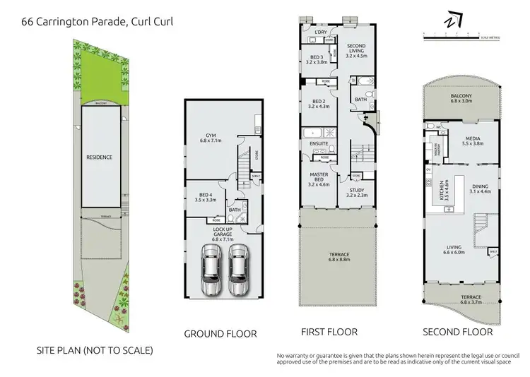 Floorplan of Homely house listing, 66 Carrington Parade, Curl Curl NSW 2096