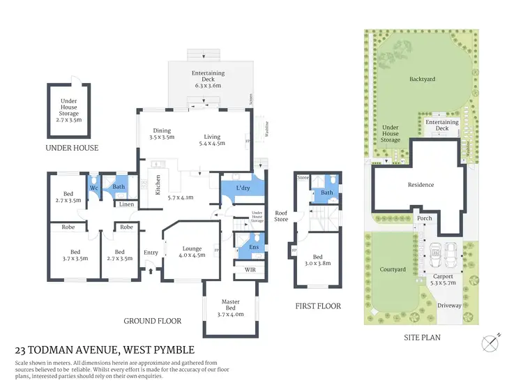 Floorplan of Homely house listing, 23 Todman Avenue, West Pymble NSW 2073