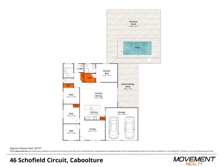 Floorplan of Homely house listing, 46 Schofield Circuit, Caboolture QLD 4510