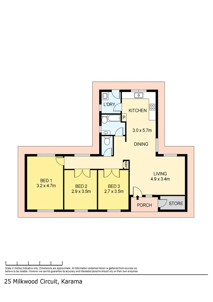 Floorplan of Homely house listing, 25 Milkwood Circuit, Karama NT 812
