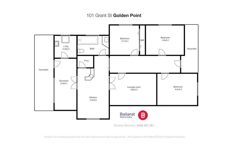Floorplan of Homely house listing, 101 Grant Street, Golden Point VIC 3350