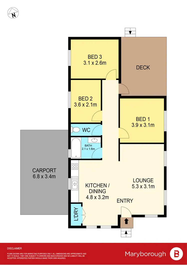Floorplan of Homely house listing, 37 Spring Street, Maryborough VIC 3465