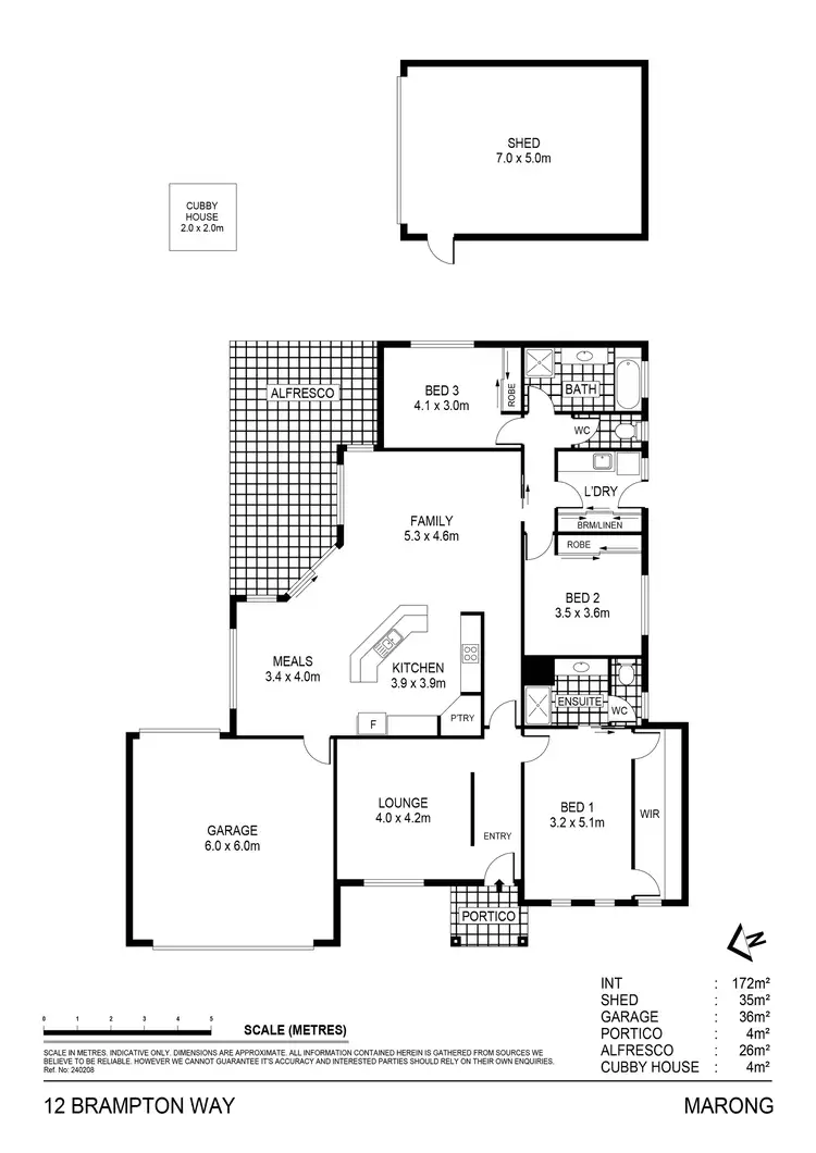 Floorplan of Homely house listing, 12 Brampton Way, Marong VIC 3515
