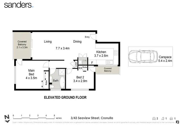 Floorplan of Homely unit listing, 3/43-45 Seaview Street, Cronulla NSW 2230