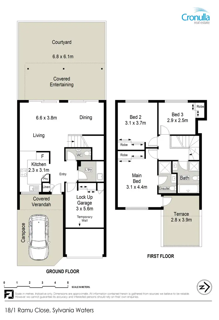 Floorplan of Homely townhouse listing, 18/1 Ramu Close, Sylvania Waters NSW 2224