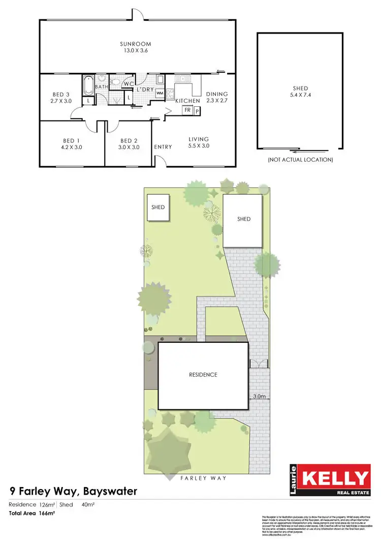 Floorplan of Homely house listing, 9 Farley Way, Bayswater WA 6053