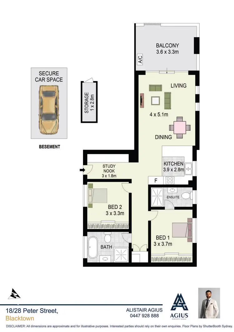 Floorplan of Homely apartment listing, 18/28 Peter Street, Blacktown NSW 2148