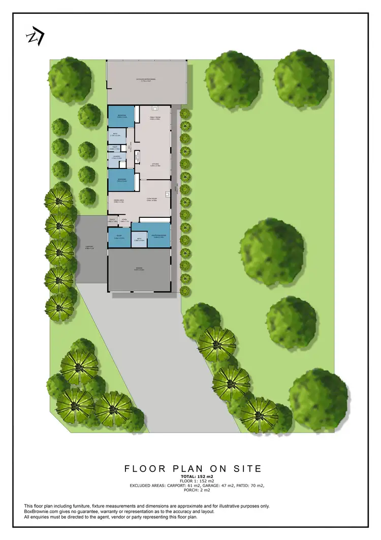 Floorplan of Homely house listing, 13 Iarias Lane, Bright VIC 3741