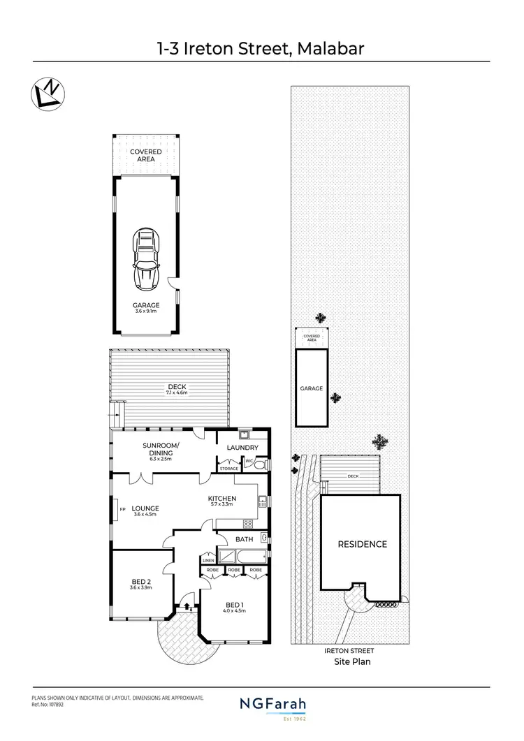 Floorplan of Homely house listing, 1-3 Ireton Street, Malabar NSW 2036