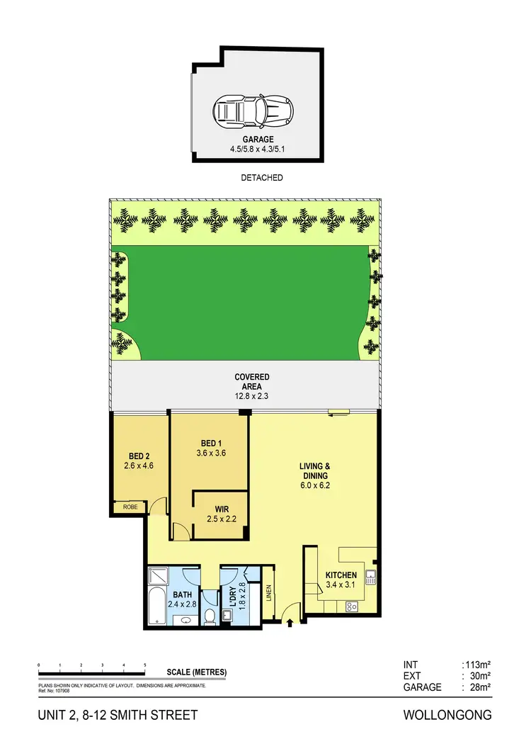 Floorplan of Homely apartment listing, 2/8-12 Smith Street, Wollongong NSW 2500